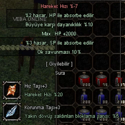  +6 YİN-YANG ZIRH 34 SURA ZIRHI